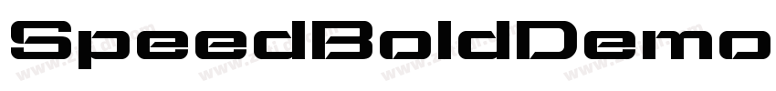 SpeedBoldDemo Italic字体转换